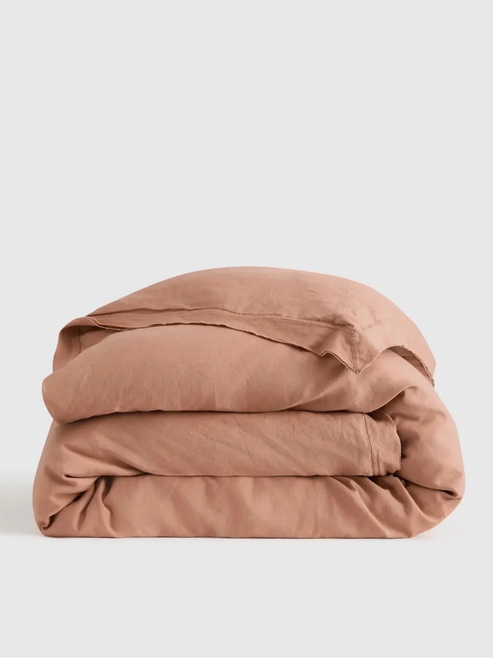 Quince European Linen Double Flange King Duvet Cover - Desert Sunset - NWOT